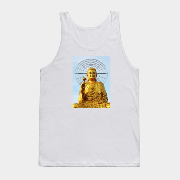 Golden Buddha Tank Top by fineart